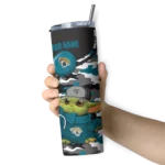 customized-jacksonville-jaguars-yoda-camo-teal-black-skinny-tumbler-best-selling.webp