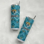 customized-jacksonville-jaguars-zipper-leopard-teal-skinny-tumbler-best-selling.webp