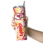 customized-kansas-city-chiefs-claw-marks-red-white-skinny-tumbler-best-selling.webp
