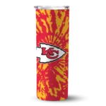 customized-kansas-city-chiefs-metallic-grid-red-skinny-tumbler-best-selling.webp