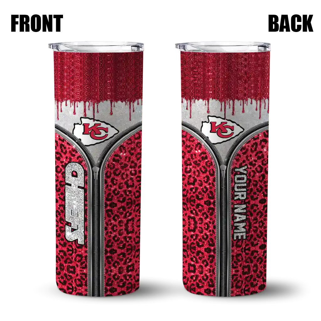 customized-kansas-city-chiefs-sparkle-drip-red-skinny-tumbler-fashion-forward.webp