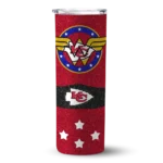 customized-kansas-city-chiefs-star-cluster-red-skinny-tumbler-best-selling.webp