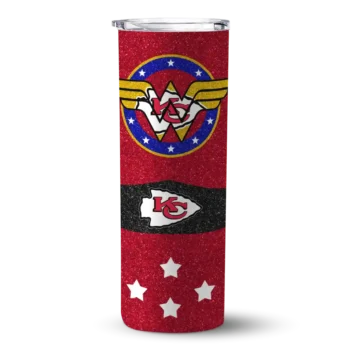 Kansas City Chiefs Skinny Tumbler - Customized Star Cluster Red