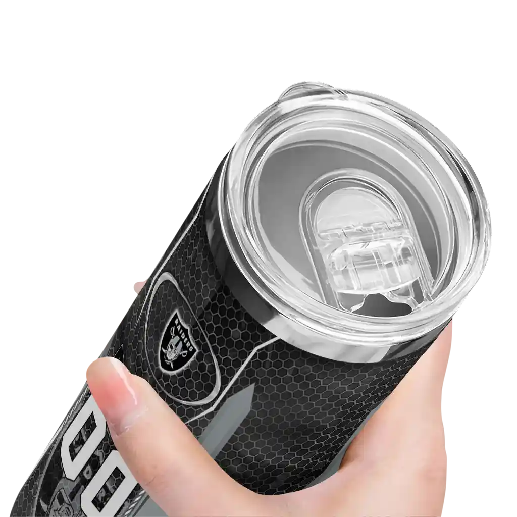 customized-las-vegas-raiders-stacked-diamond-black-skinny-tumbler-high-quality.webp
