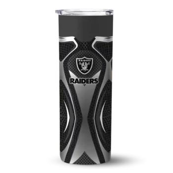 Las Vegas Raiders Skinny Tumbler - Customized Superman Emblem Black