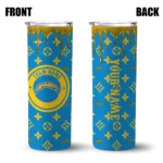 customized-los-angeles-chargers-camo-streak-blue-skinny-tumbler-best-selling.webp