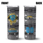 customized-los-angeles-chargers-chevron-v-blue-gray-skinny-tumbler-best-selling.webp