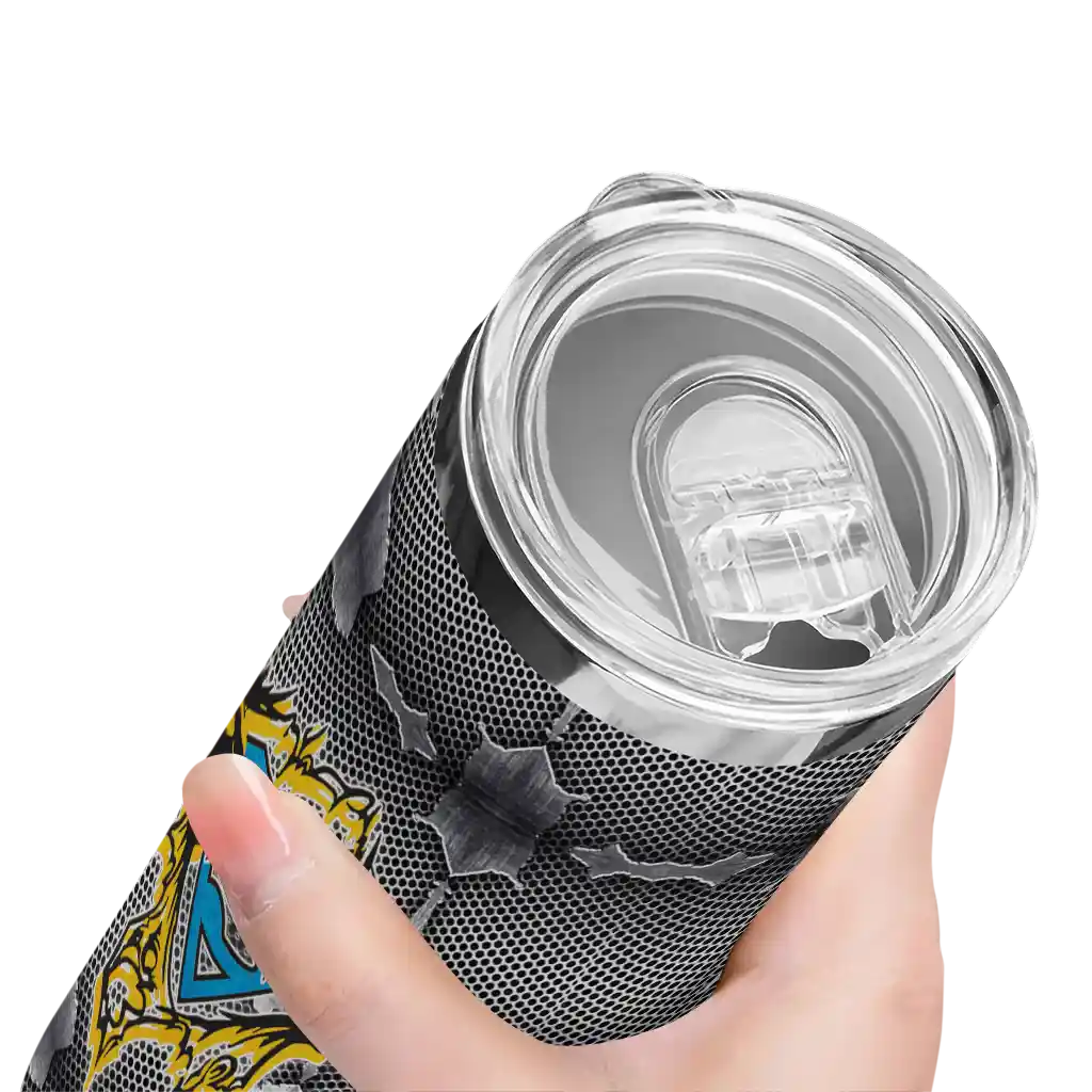 customized-los-angeles-chargers-chevron-v-blue-gray-skinny-tumbler-high-quality.webp