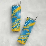 customized-los-angeles-chargers-helmet-clash-blue-skinny-tumbler-best-selling.webp