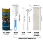 customized-los-angeles-chargers-kiss-band-gold-skinny-tumbler-best-selling.webp