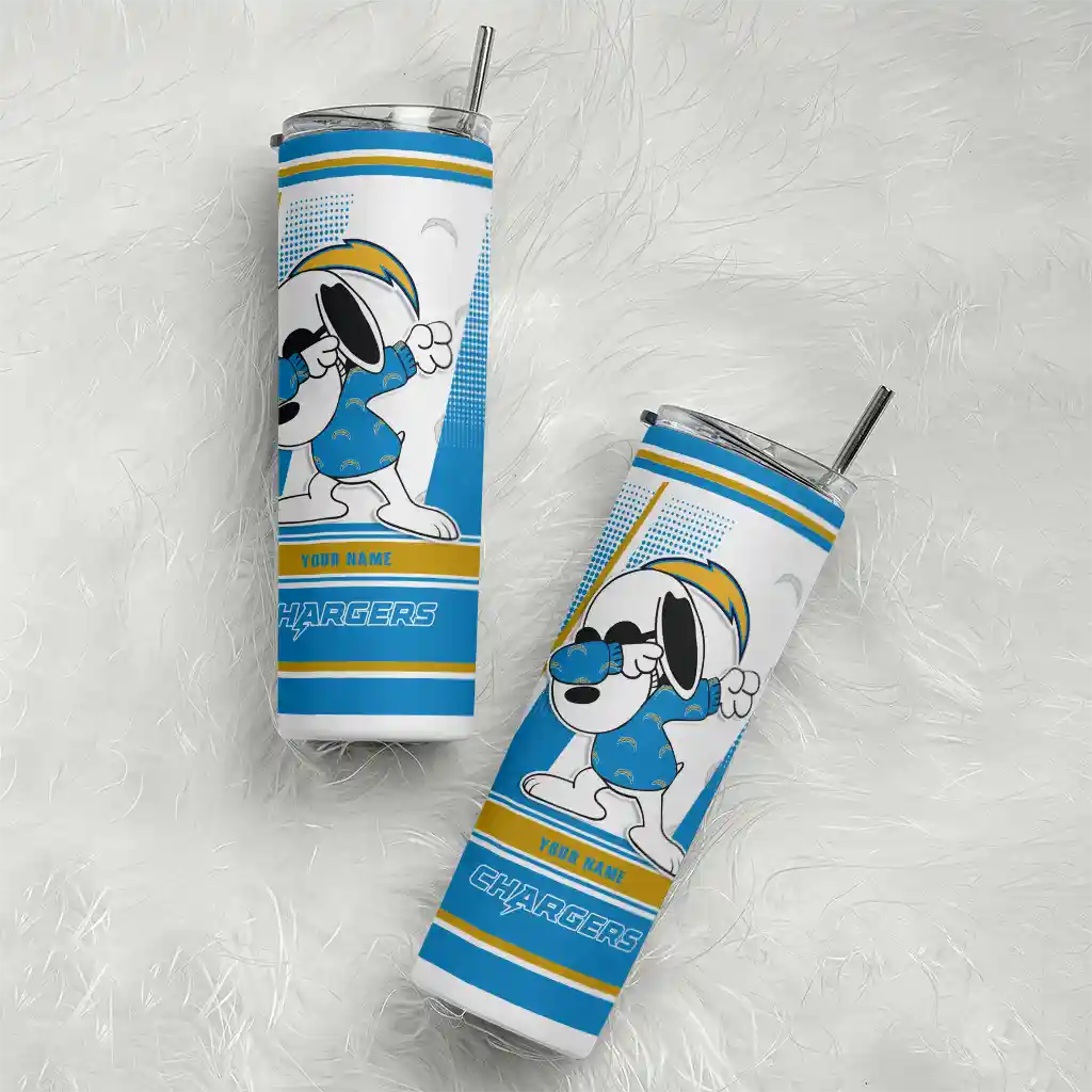 customized-los-angeles-chargers-snoopy-dog-blue-white-skinny-tumbler-top-rated.webp