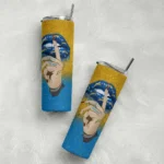 customized-los-angeles-chargers-sparkle-lips-blue-skinny-tumbler-best-selling.webp