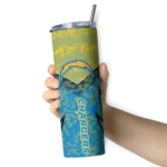 customized-los-angeles-chargers-spiral-burst-print-blue-skinny-tumbler-best-selling.webp