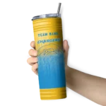 customized-los-angeles-chargers-swirl-texture-blue-skinny-tumbler-best-selling.webp