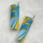 customized-los-angeles-chargers-web-stripes-blue-white-skinny-tumbler-best-selling.webp