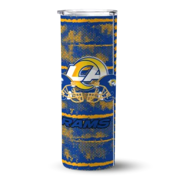 Los Angeles Rams Skinny Tumbler - Customized Chevron Patch Blue