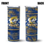 customized-los-angeles-rams-chevron-patch-blue-skinny-tumbler-best-selling.webp