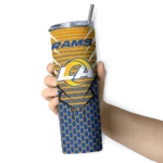 customized-los-angeles-rams-chevron-stripes-blue-skinny-tumbler-best-selling.webp