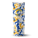 customized-los-angeles-rams-claw-marks-blue-white-skinny-tumbler-best-selling.webp