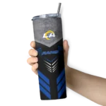 customized-los-angeles-rams-hexagon-honeycomb-blue-black-skinny-tumbler-best-selling.webp