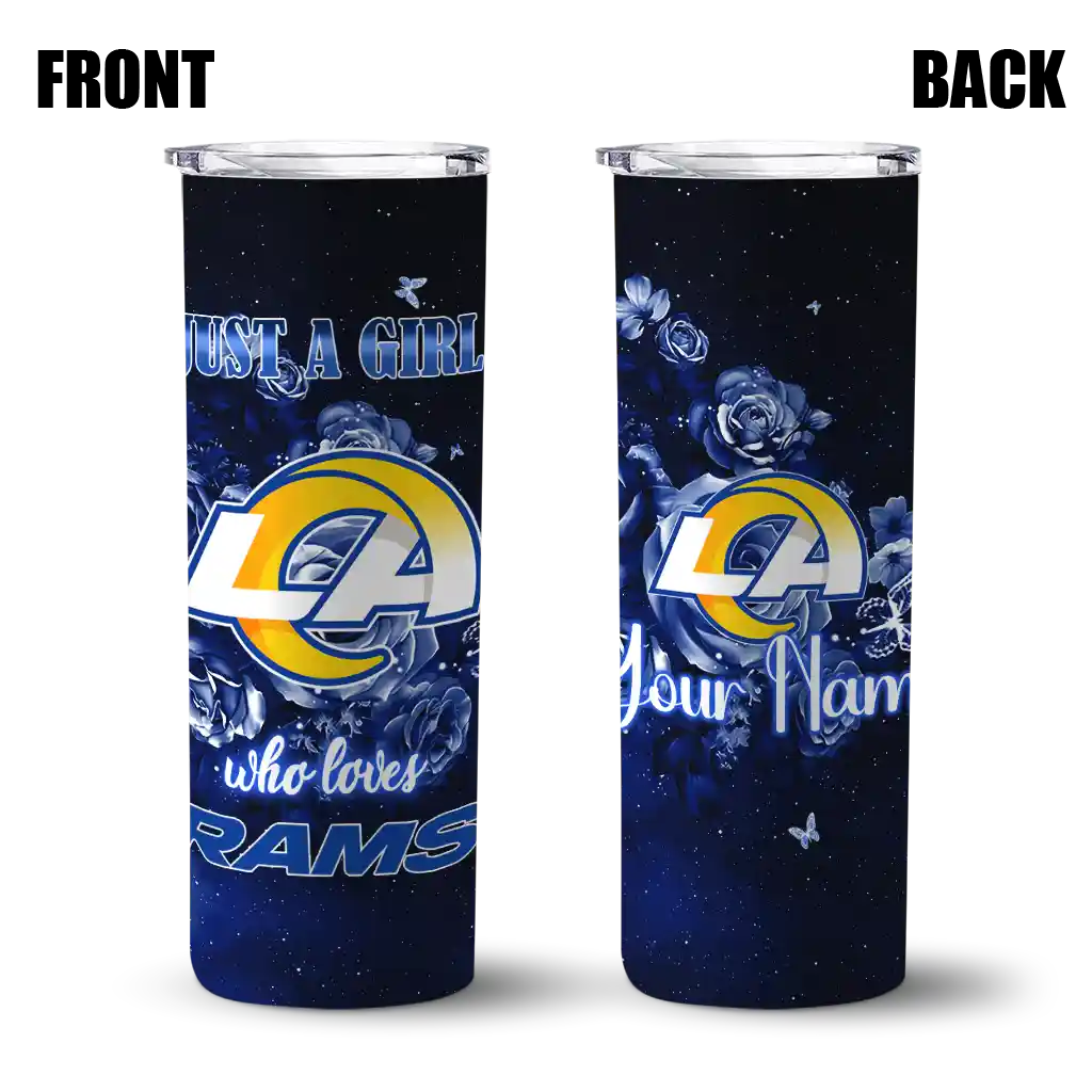 customized-los-angeles-rams-rose-romance-blue-black-skinny-tumbler-fashion-forward.webp