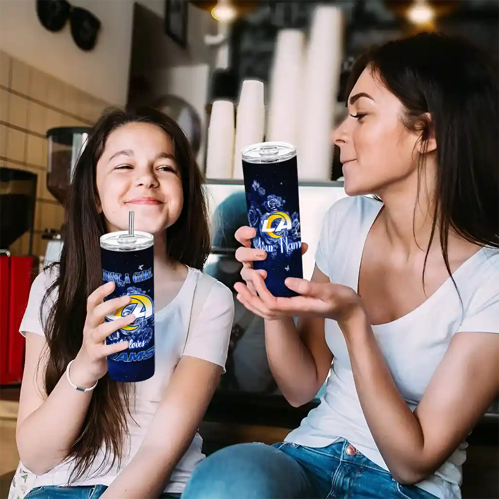 customized-los-angeles-rams-rose-romance-blue-black-skinny-tumbler-trendy.webp
