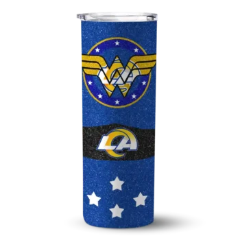 Los Angeles Rams Skinny Tumbler - Customized Star Cluster Blue