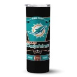customized-miami-dolphins-helmet-belt-aqua-black-skinny-tumbler-best-selling.webp