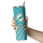 customized-miami-dolphins-monogram-burst-aqua-white-skinny-tumbler-best-selling.webp