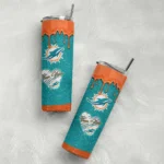 customized-miami-dolphins-pixel-fade-aqua-skinny-tumbler-best-selling.webp