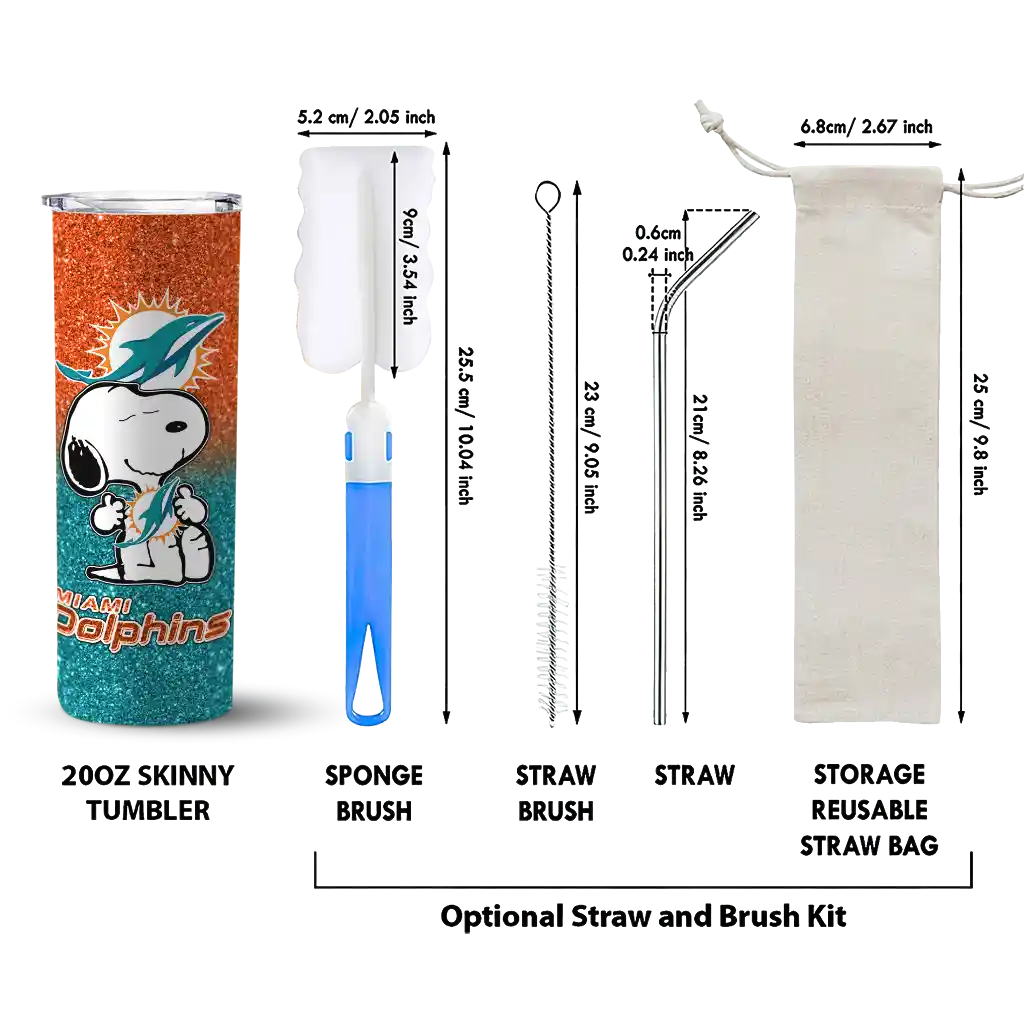 customized-miami-dolphins-snoopy-attitude-aqua-skinny-tumbler-new-arrival.webp