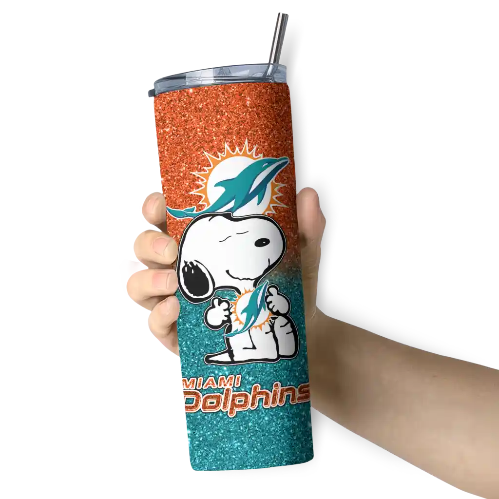 customized-miami-dolphins-snoopy-attitude-aqua-skinny-tumbler-premium-grade.webp