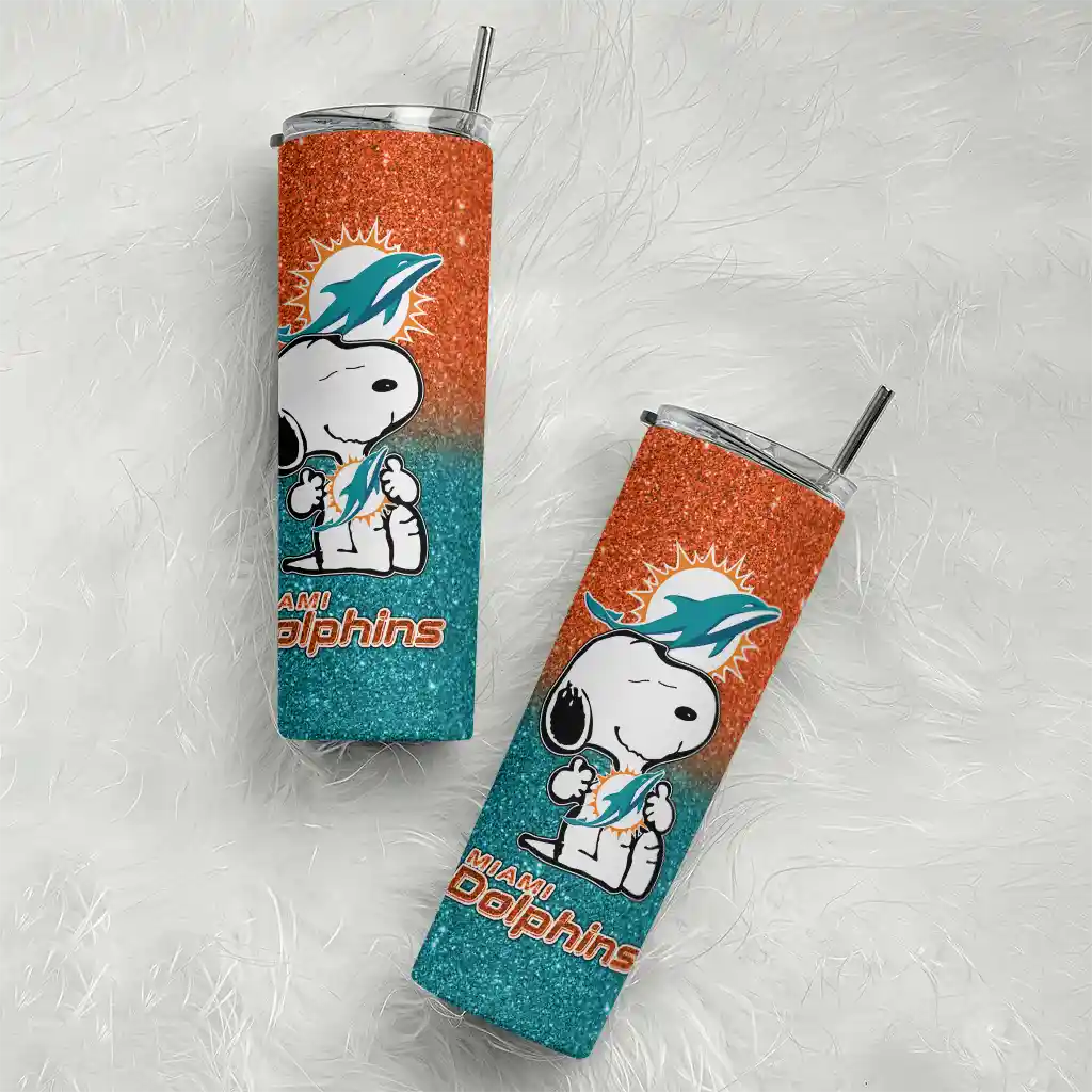 customized-miami-dolphins-snoopy-attitude-aqua-skinny-tumbler-top-rated.webp