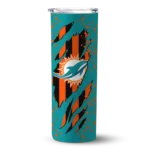 customized-miami-dolphins-star-pop-aqua-black-skinny-tumbler-best-selling.webp