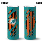 customized-miami-dolphins-star-pop-aqua-black-skinny-tumbler-best-selling.webp