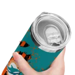 customized-miami-dolphins-star-pop-aqua-black-skinny-tumbler-best-selling.webp