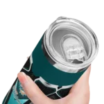 customized-miami-dolphins-superman-emblem-aqua-black-skinny-tumbler-best-selling.webp