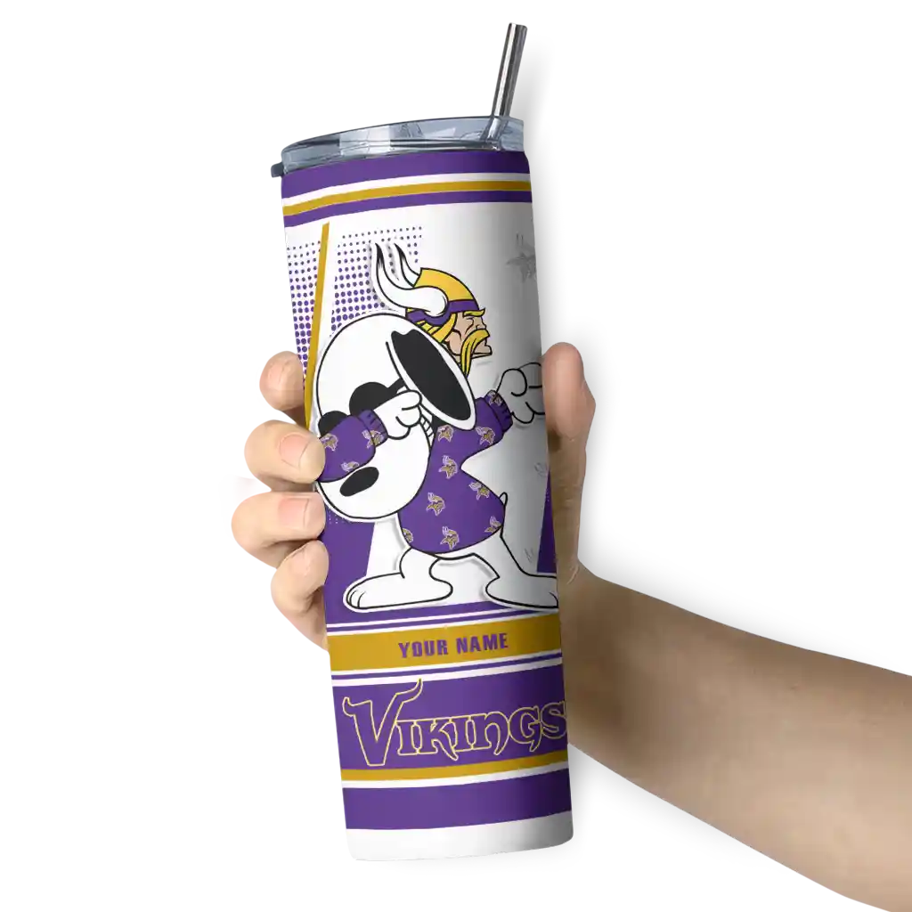 customized-minnesota-vikings-snoopy-dog-purple-white-skinny-tumbler-premium-grade.webp
