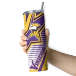 customized-minnesota-vikings-web-stripes-purple-white-skinny-tumbler-best-selling.webp