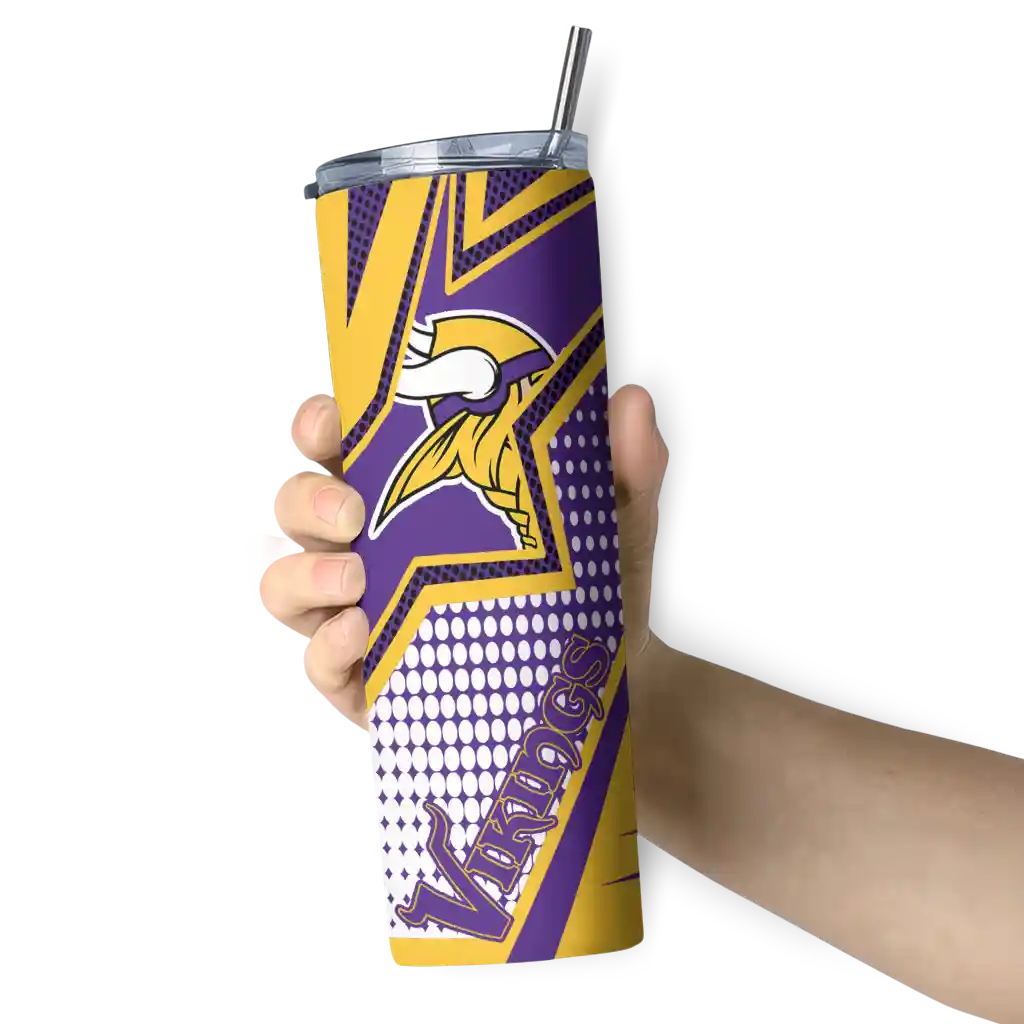 customized-minnesota-vikings-web-stripes-purple-white-skinny-tumbler-premium-grade.webp