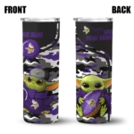 customized-minnesota-vikings-yoda-camo-purple-black-skinny-tumbler-best-selling.webp