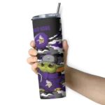 customized-minnesota-vikings-yoda-camo-purple-black-skinny-tumbler-best-selling.webp