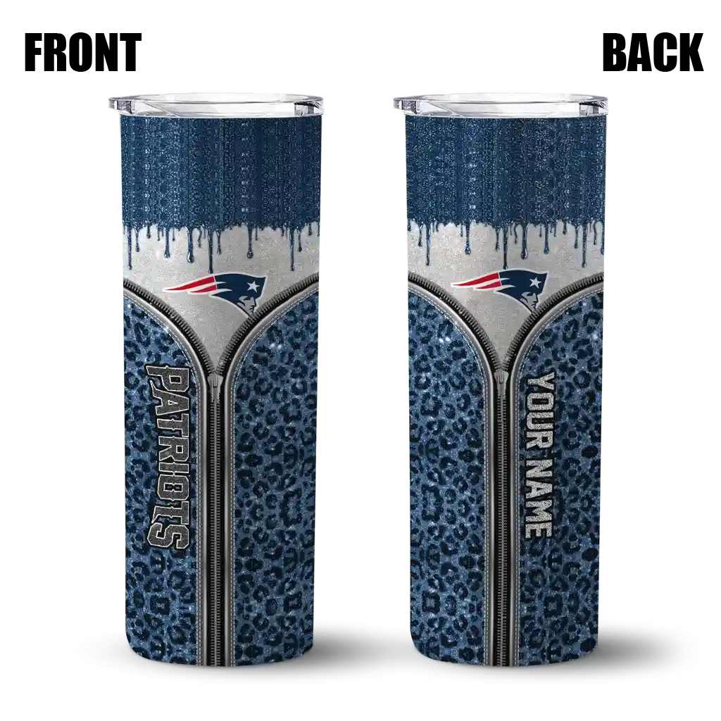 customized-new-england-patriots-sparkle-drip-blue-skinny-tumbler-fashion-forward.webp