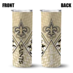 customized-new-orleans-saints-monogram-burst-gold-white-skinny-tumbler-best-selling.webp