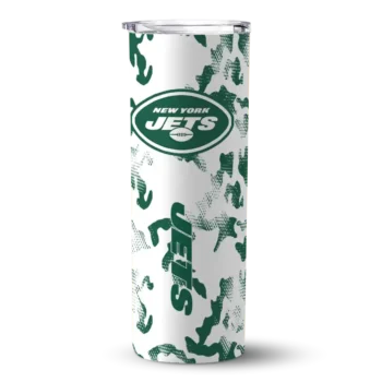New York Jets Skinny Tumbler - Customized Claw Marks Green White