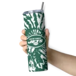 customized-new-york-jets-metallic-grid-green-skinny-tumbler-best-selling.webp