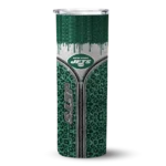 customized-new-york-jets-sparkle-drip-green-skinny-tumbler-best-selling.webp