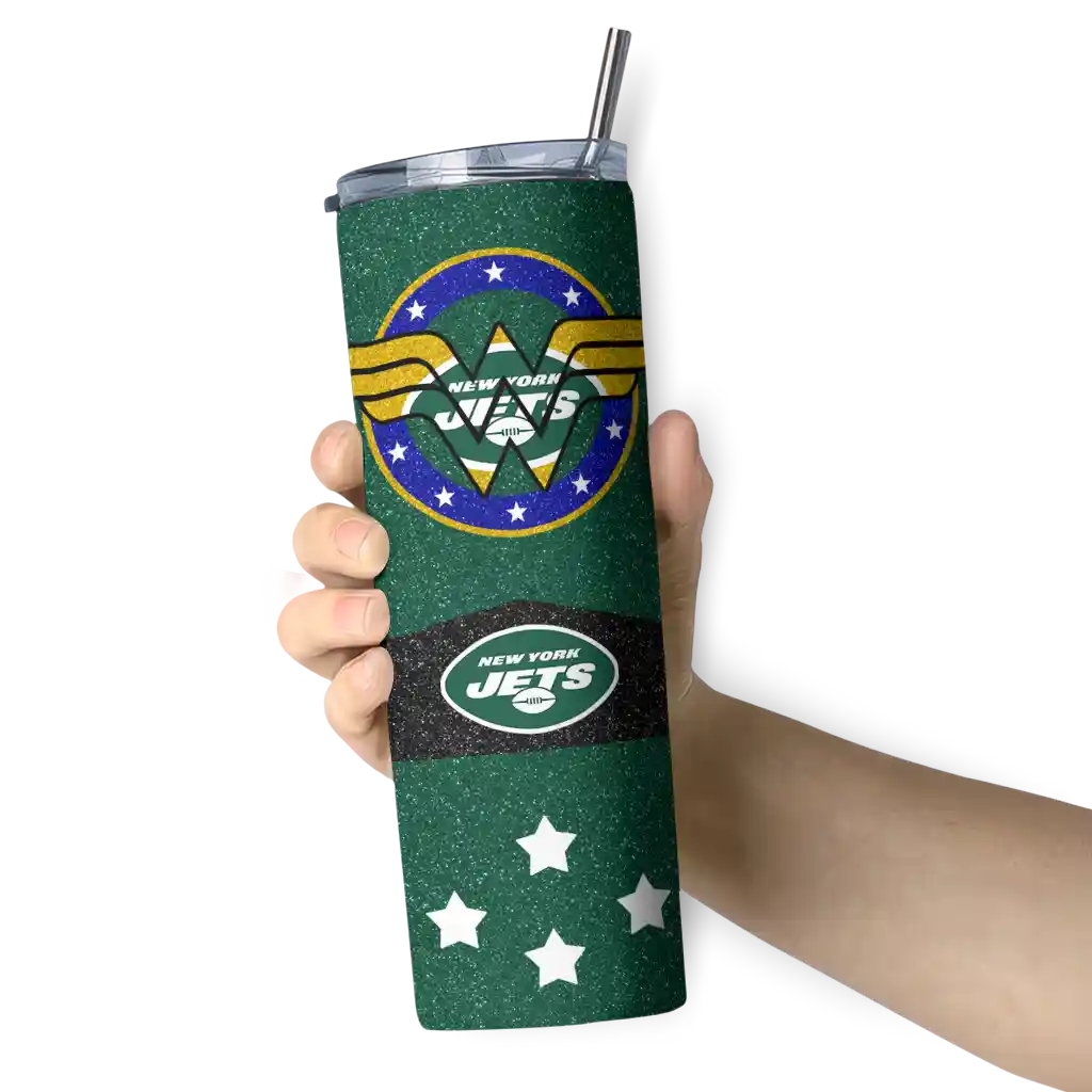 customized-new-york-jets-star-cluster-green-skinny-tumbler-premium-grade.webp