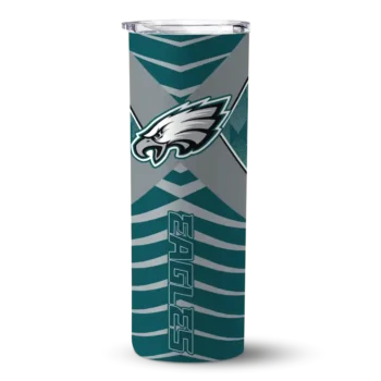 Philadelphia Eagles Skinny Tumbler - Customized Camo Texture Green