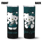 customized-philadelphia-eagles-hello-kitty-green-black-skinny-tumbler-best-selling.webp